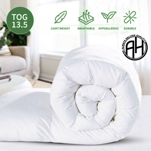 (13.5 Tog, Double) Anti-Allergy Duvet Tog Winter Warm Soft Quilt