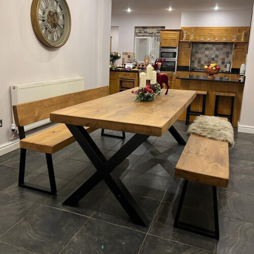 (140, 80) Chunky and Sturdy Dining Table