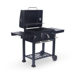 (A) BBQ Grill Smoker Barbecue Charcoal Outdoor Garden