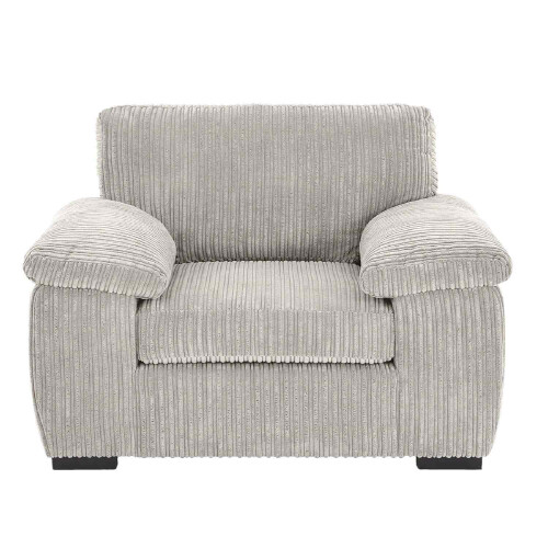 (Arm Chair, Cream) Jumbo Cord Amalfi Sofa in Soft Cord Fabric