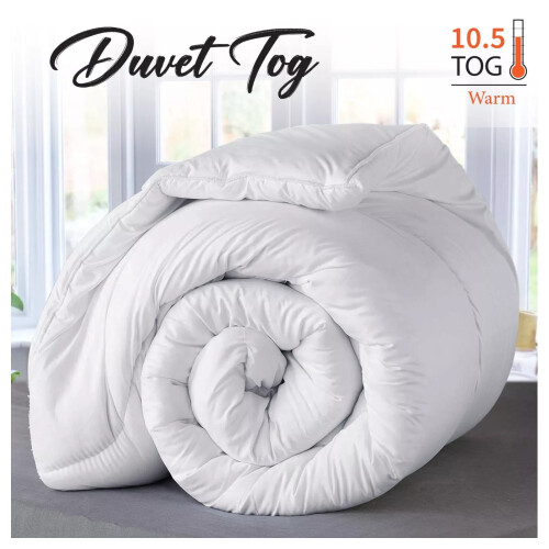 ( Double (200cm x 200cm)) Down Duvets & Quilts 10.5 Tog Soft Anti-Allergy Fluffy Breathable Lightwieght Comfortable Luxury Sleep Hotel Quality Duvet Single Double King Sizes