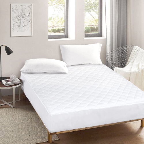 (Double) Extra Deep 30CM Quilted Mattress Protector Topper Cover Single Double King Size EXTRA DEEP QUILTED MATRESS PROTECTOR FITTED BED COVER