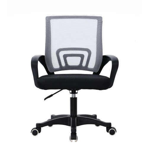 (Grey ) MOF Adjustable Office Chair Ergonomic Mesh Swivel Computer Comfy Desk/Executive Work Chair with Arms and Height Adjustable for Students Study