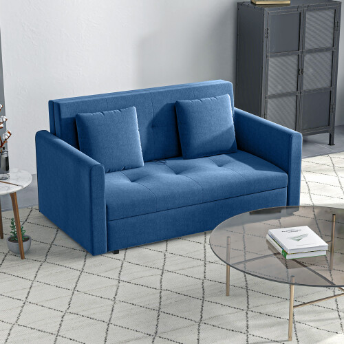 homcom-2-seater-sofa-bed-convertible-bed-settee-w-2-cushions-storage-blue