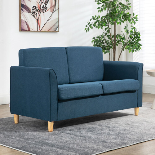 homcom-double-seat-sofa-linen-upholstery-loveseat-couch-w-armrests-blue